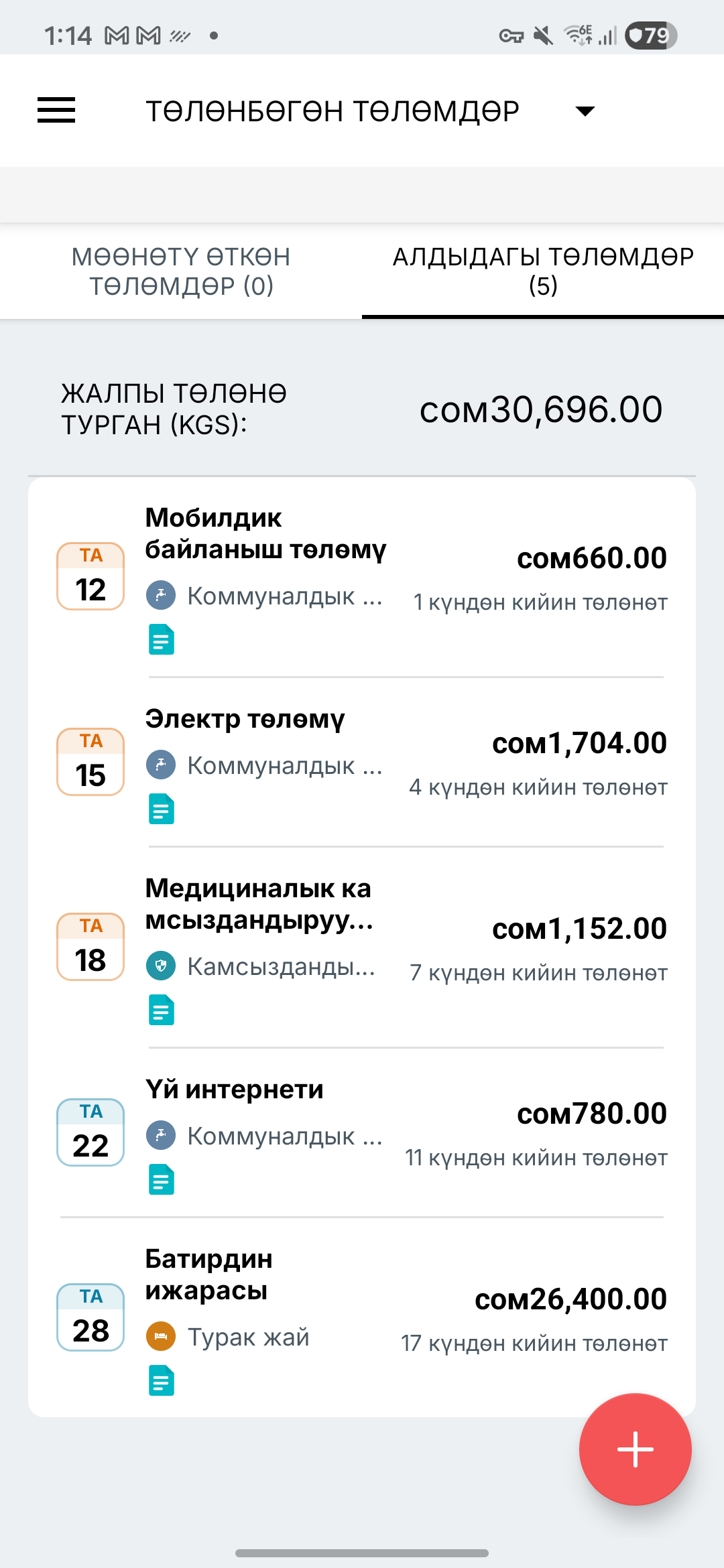 Expense IQ төлөм эскертмелери экраны