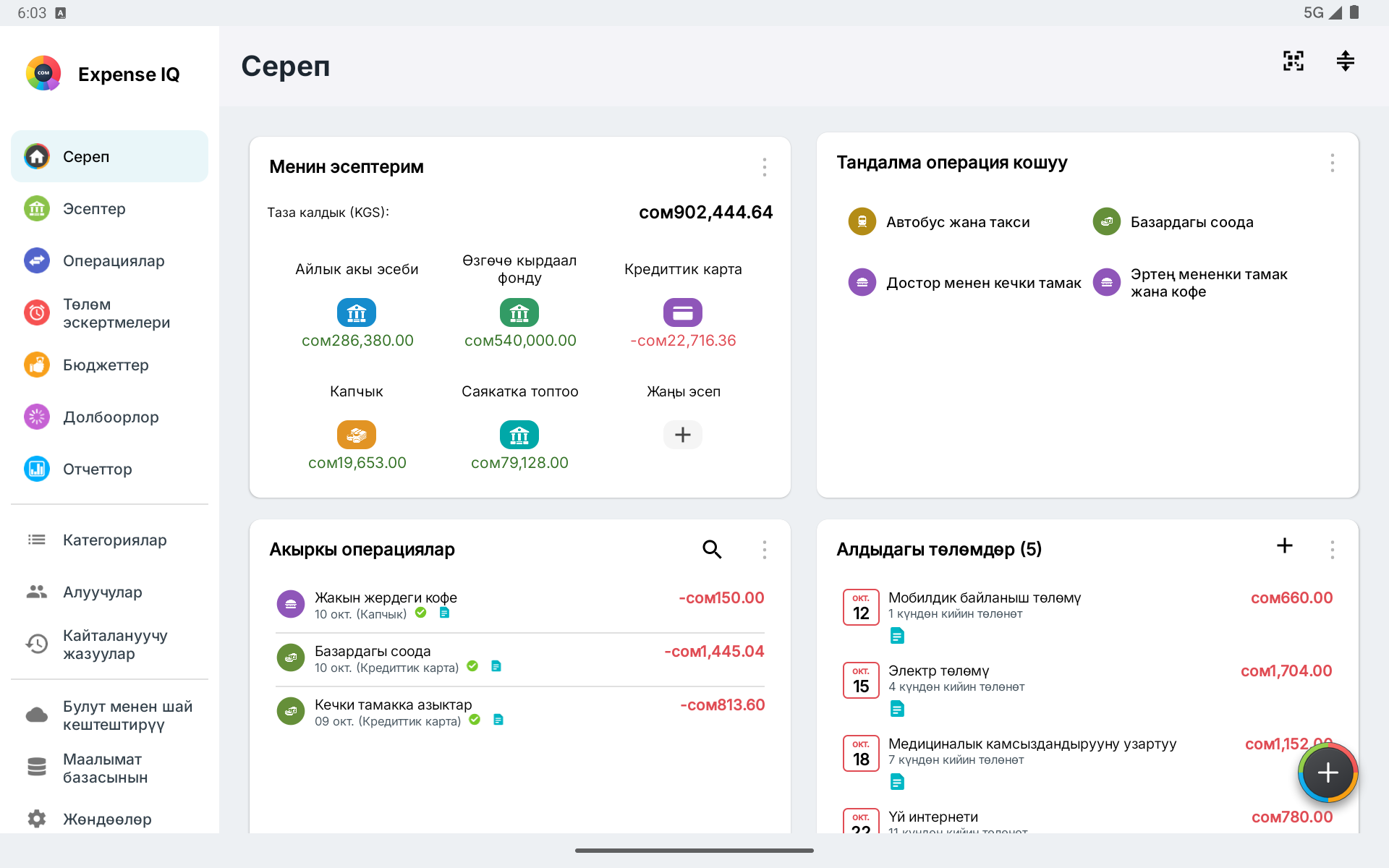Планшеттин туурасынан жалпы көрүнүшү